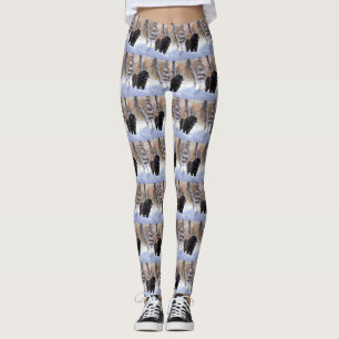 Leggings Terre-Neuve Laissons neiger Noël