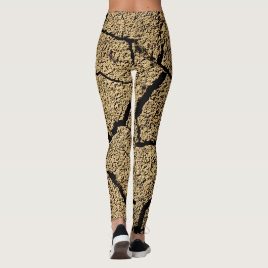 Leggings Terres sèches avec terre fêlée (Dos)