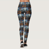 Leggings Terrier Écossais Halloween Effrayant (Dos)