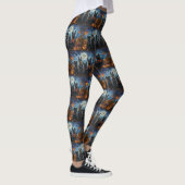 Leggings Terrier Écossais Halloween Effrayant (Droite)