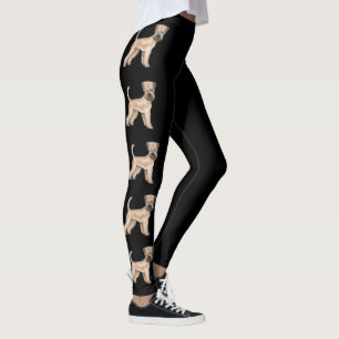 Leggings Terrier Irlandais à Poil Souple Chiens de Dessin A