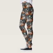Leggings Terrier Wirefox Halloween Effrayant (Gauche)