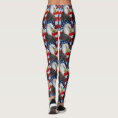 Leggings Tête de Bald Eagle et drapeau américain (Dos)