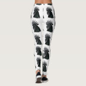 Leggings Tête de Rooster Ayam Cemani (Dos)