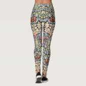 Leggings Tête de serpent William Morris classique Imprimer (Dos)