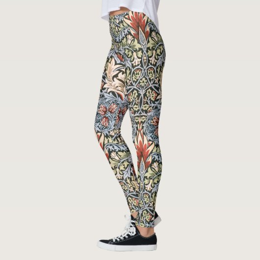 Leggings Tête de serpent William Morris classique Imprimer (Gauche)