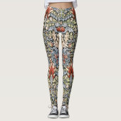 Leggings Tête de serpent William Morris classique Imprimer (Devant)