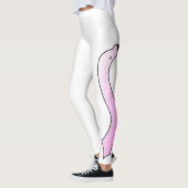 Leggings Tête et cou du Flamant rose prétentieux (Gauche)