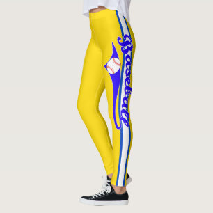 Leggings Texte De Baseball Avec Bandes Et Ballons Imprimées
