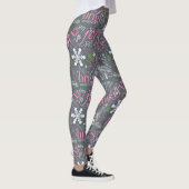 Leggings Texte de Christma et patterns Slate ID257 (Droite)