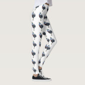 Leggings texte de la dent de couleur cassowary (Droite)