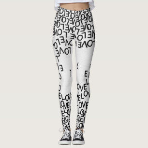 Leggings Texte noir moderne
