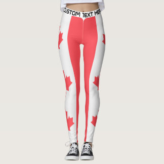 Leggings Texte personnalisé Football Canada