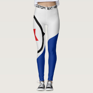 Leggings Texte personnalisé Pays-Bas Football