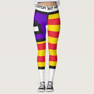 Leggings Texte personnalisé pour supporter de football d'Es