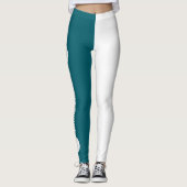 Leggings texte vertical nom d'équipe de volley-ball de TOUT (Devant)