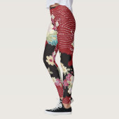 Leggings Textile japonais de KIMONO, motif de fleuron (Gauche)