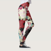 Leggings Textile japonais de KIMONO, motif de fleuron (Droite)
