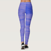 Leggings Texture Abstraite Art Pale Blue Lines (Dos)