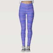 Leggings Texture Abstraite Art Pale Blue Lines (Devant)