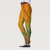 Leggings Texture Abstraite de la Terre fissurée (Gauche)