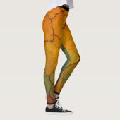 Leggings Texture Abstraite de la Terre fissurée (Droite)