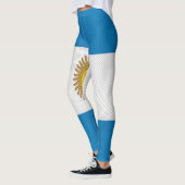 Leggings Texture Argentine Drapeaux leggings. (Gauche)
