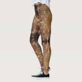 Leggings texture baroque de grange (Gauche)