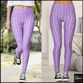 Leggings Texture Carré linéaire