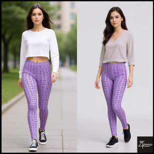 Leggings Texture Carré linéaire