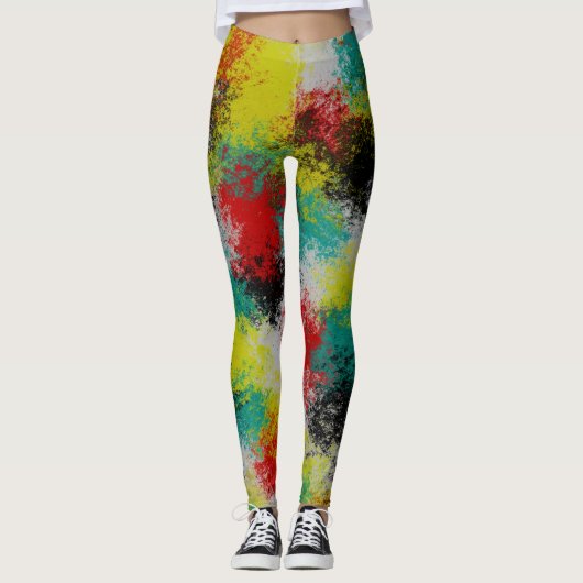 Leggings Texture colorée (Devant)