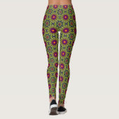 Leggings Texture colorée de Noël (Dos)