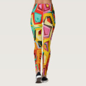 Leggings Texture colorée de trous (Dos)