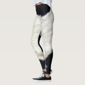 Leggings Texture de fourrure de peau de vache Personnaliser (Gauche)