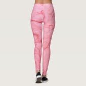 Leggings Texture de glace à la fraise rose (Dos)