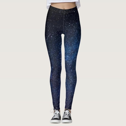 Leggings Texture de la galaxie de la voie lactée (Devant)