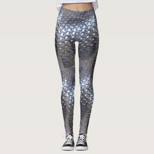 Leggings Texture de la peau de serpent (Devant)