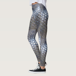 Leggings Texture de la peau de serpent