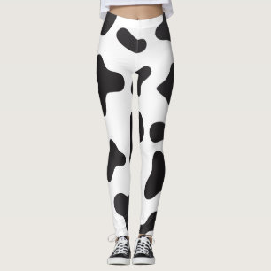 Leggings Texture de la peau de vache