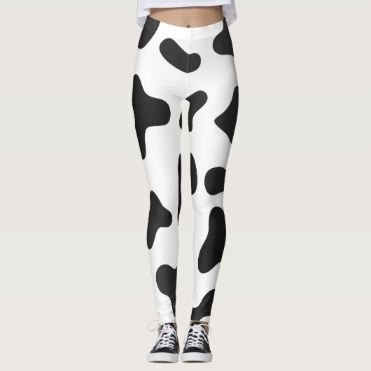 Leggings Texture de la peau de vache (Devant)