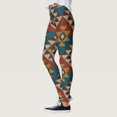 Leggings Texture de laine aztèque Tribal. (Gauche)