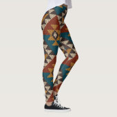 Leggings Texture de laine aztèque Tribal. (Droite)