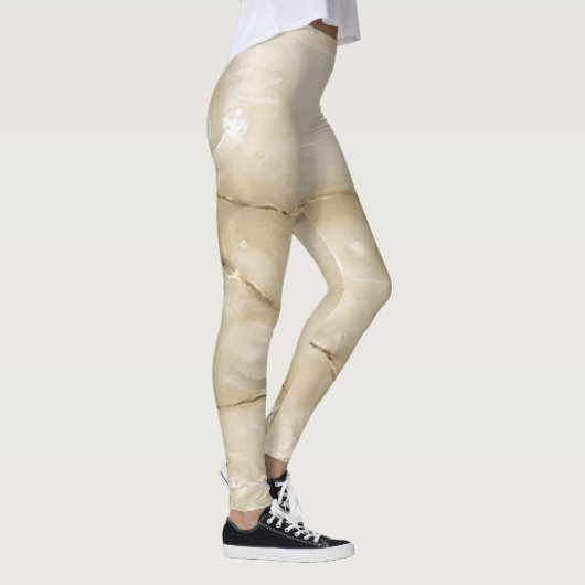 Leggings Texture de marbre doré à la mode (Droite)