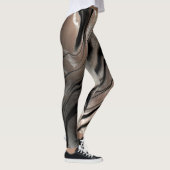 Leggings Texture de marbre girly tendance (Droite)