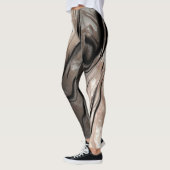 Leggings Texture de marbre girly tendance (Gauche)