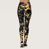 Leggings Texture de marbre mûre (Dos)