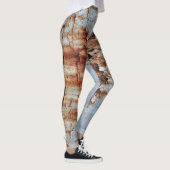 Leggings Texture de peinture d'épluchage (Droite)