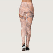 Leggings Texture de pierre marbrée girly tendance (Dos)