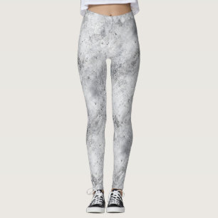 Leggings Texture de plâtre en béton léger avec détresse