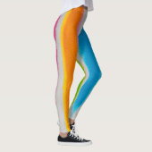 Leggings Texture de rayures d'aquarelles (Droite)